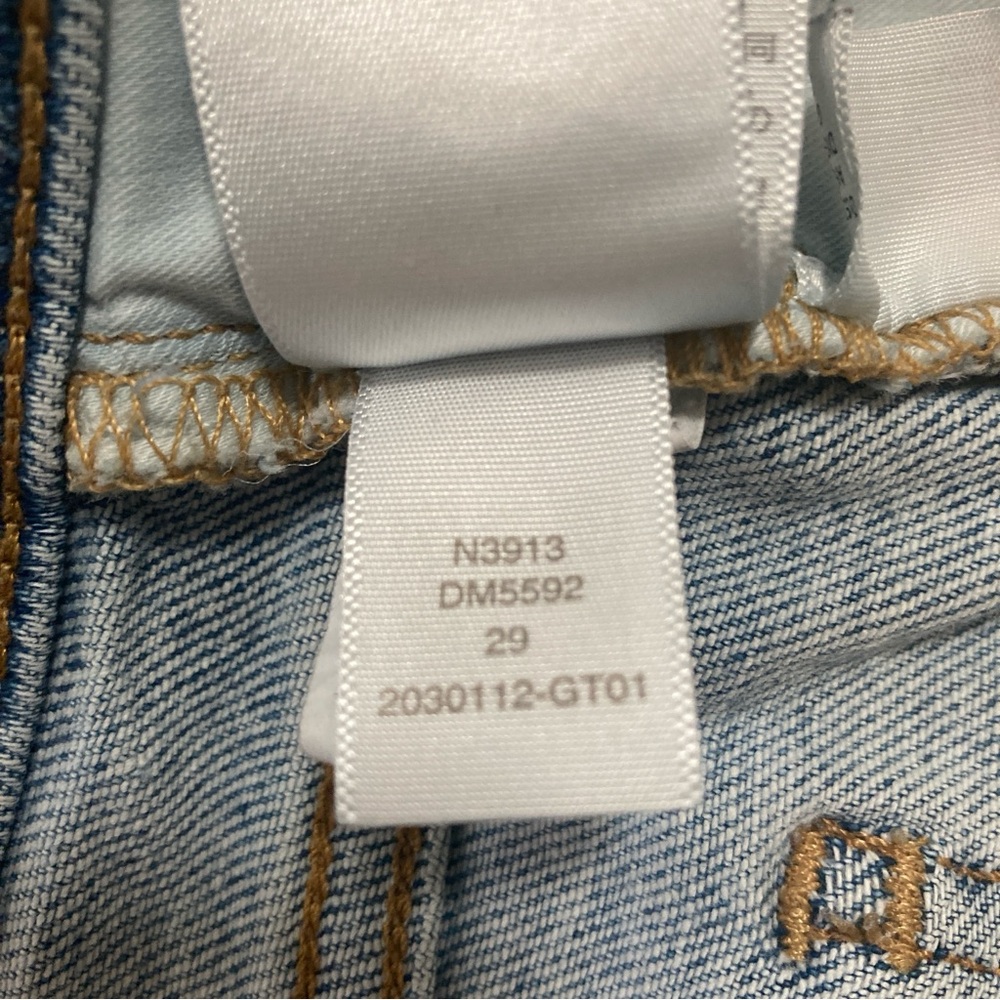 Madewell Distressed Perfect Vintage Jeans 29 Cardine Light Wash Ripped Knee - Picture 11 of 16